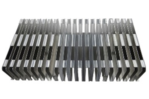 Folded fin heat sink